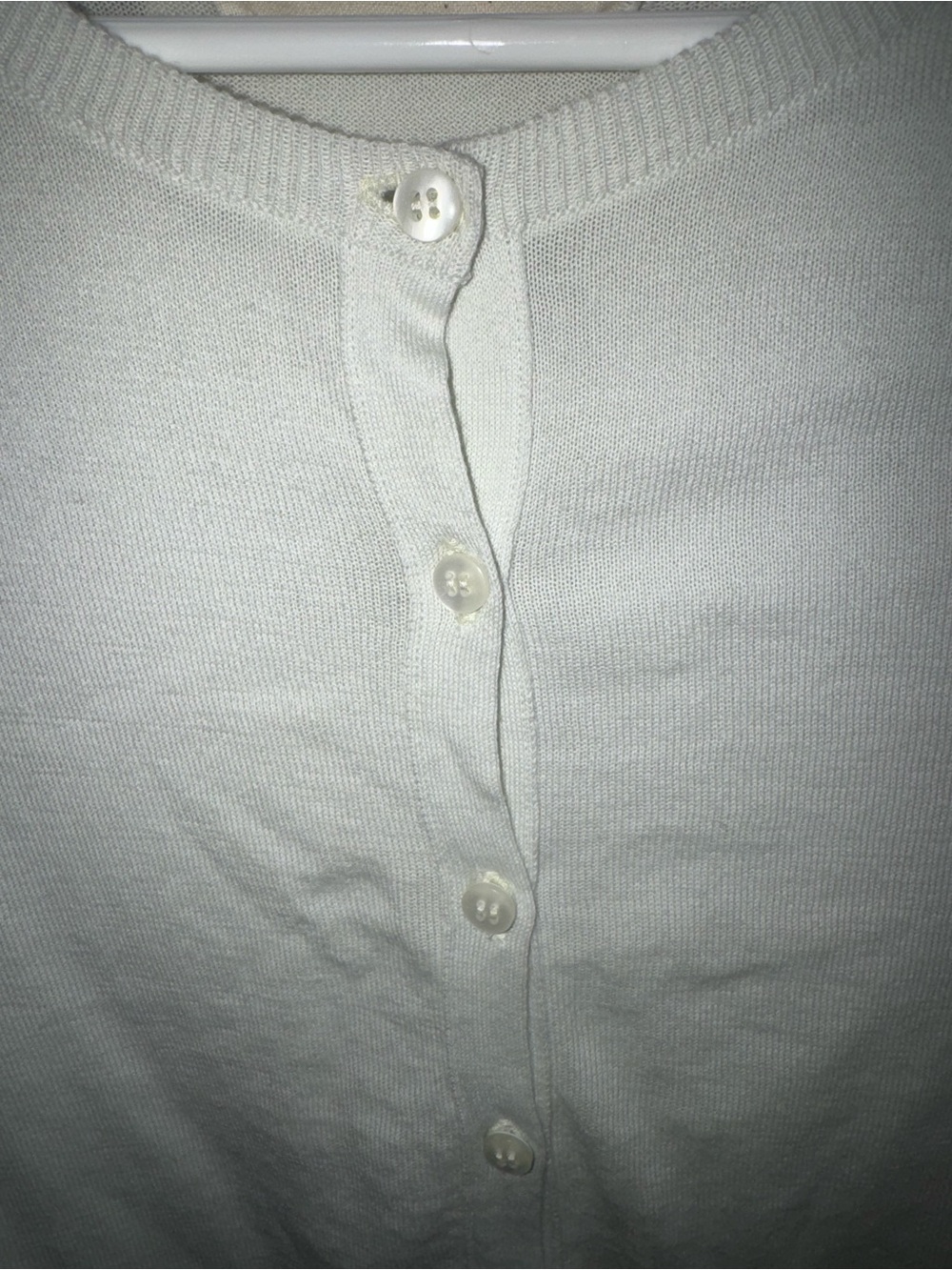 Lars Andersson Organic Cotton Long Sleeve Crewneck Cardigan Size XS Light Blue - Picture 5 of 6